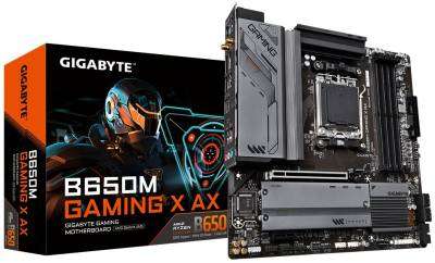 Gigabyte B650M Gaming X AX AMD B650 Chipset AMD Ryzen AM5 Socket Micro ATX Motherboard with WiFi