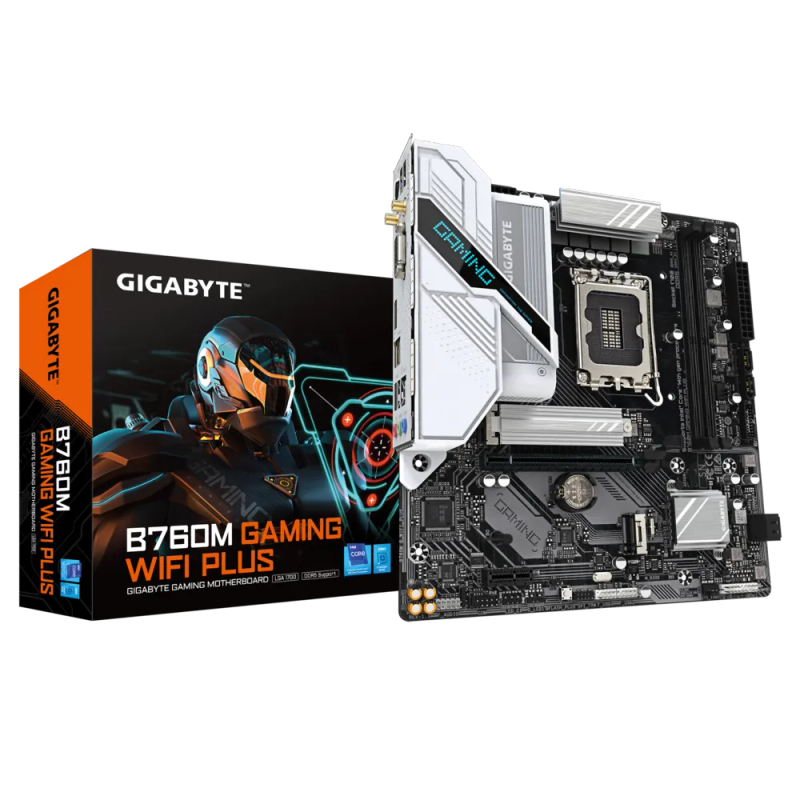 Gigabyte B760M Gaming WiFi Plus B760 Express Chipset Gen 12/ 13/ 14 LGA 1700 Micro ATX Motherboard