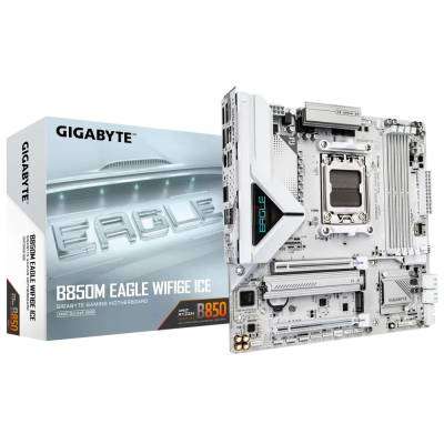 Gigabyte B850M EAGLE WIFI6E ICE B850 Chipset AMD Ryzen AM5 Socket Micro ATX Motherboard