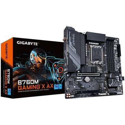 Gigabyte B760M GAMING X AX B760 Express Chipset Gen 12/ 13/ 14 LGA 1700 Micro ATX Motherboard