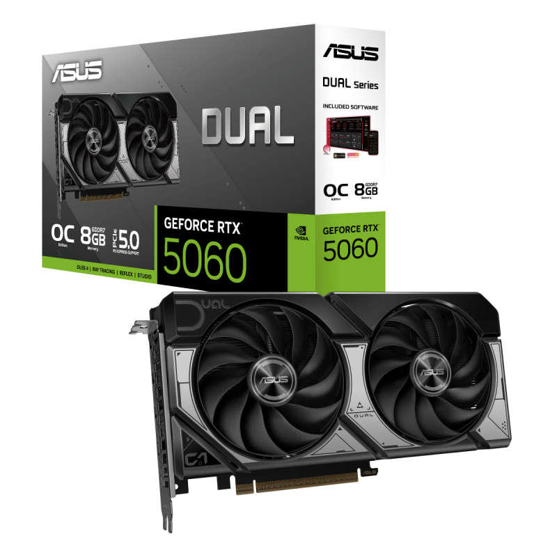 Asus Dual GeForce RTX 5060 8GB Graphics Card