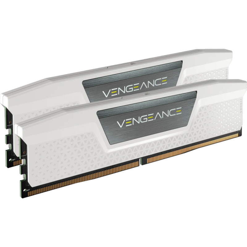 Corsair Vengeance 32GB (2 x 16GB) DDR5 DRAM 5200MHz C40 Memory Kit; 40-40-40-77; 1.25V; White. .