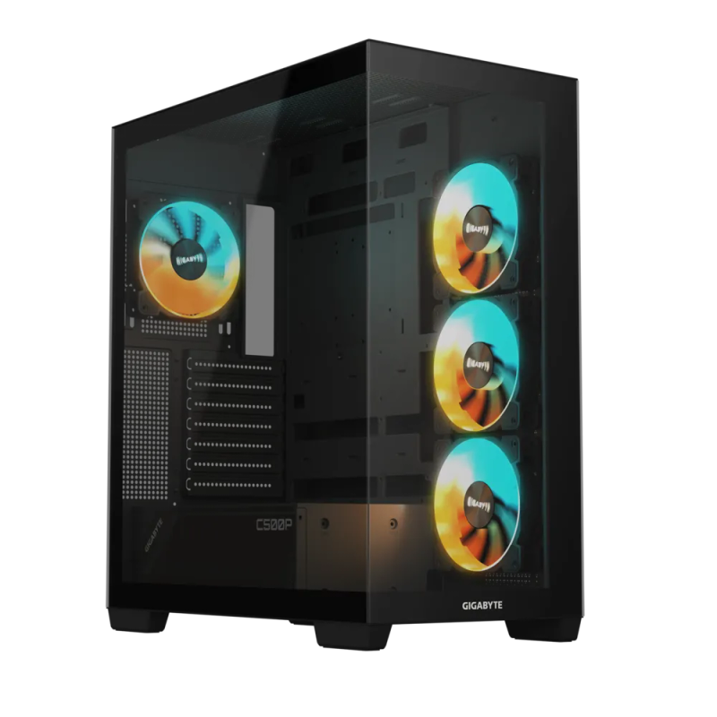 Gigabyte C500 Panoramic Stealth Black ARGB ATX Mid Tower Cabinet