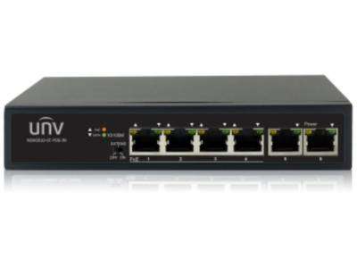 UNV - 4-Port PoE Switch, Supports Up to 250m transmission