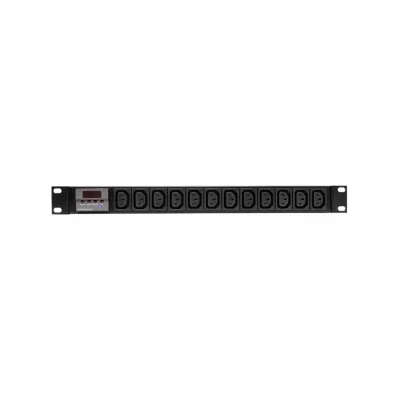 Zone 16A PDU 3.0m (2.5mm2) Cable, 19' Rack Mount, 12 Way C13 , Circuit Breaker, IEC 60309 Plug