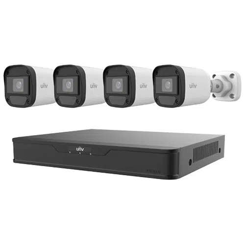 Uniview 1 Hard Disk 4-Channel DVR Kit(Incl 4 PCS Analog Turret Camera)