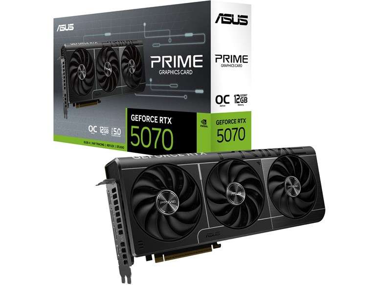 ASUS GeForce RTX 5070 Prime OC 12GB GDDR7 Graphics Card
