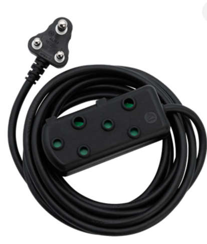 Ellies Side by Side Light Duty Extension Lead-5M-BK