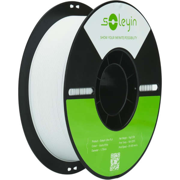 Soleyin Ultra PLA - Matt White 1Kg
