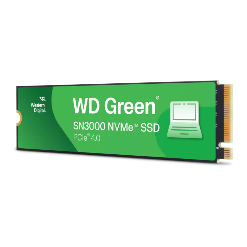 Western Digital Green SN3000 500GB PCIE GEN 4 M.2 3D NAND NVMe Internal SSD