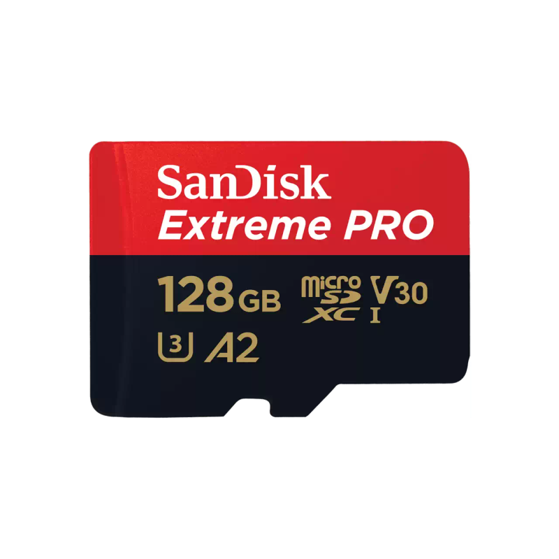 Sandisk Extreme Pro 128GB 4K Video MicroSDXC Card with Adapter