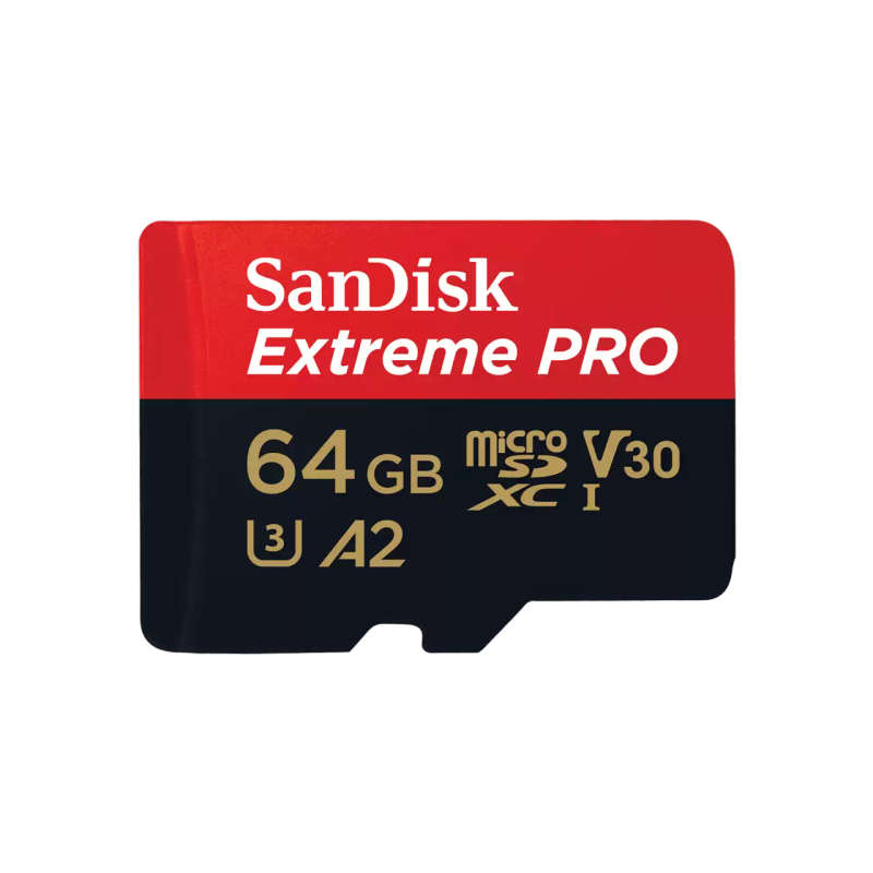 Sandisk Extreme Pro 64GB 4K Video MicroSDXC Card with Adapter