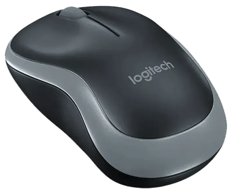 Logitech Wireless Mouse M185 - Black &amp; Swift Grey