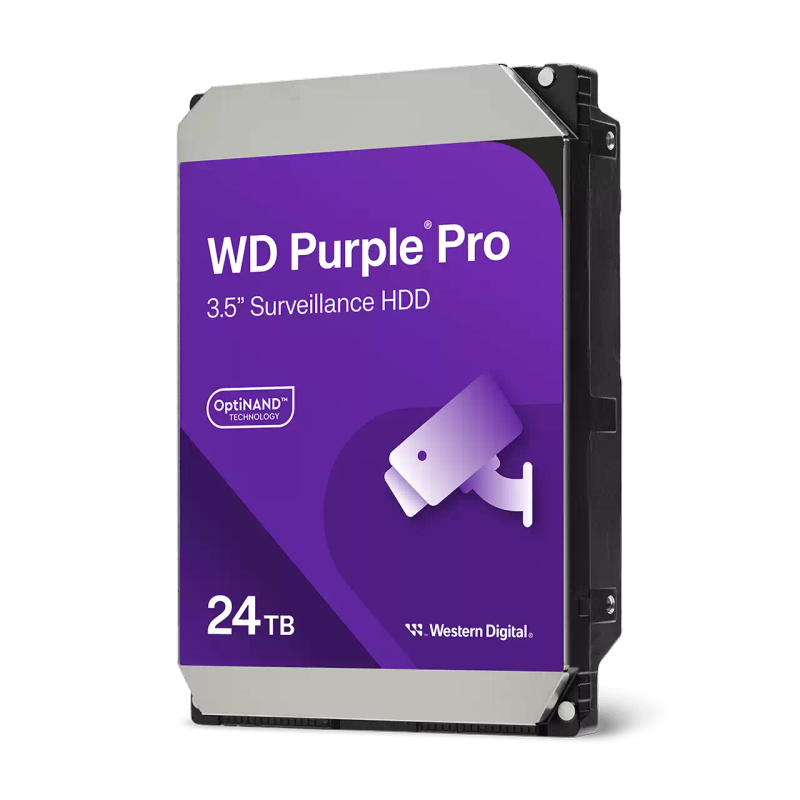 Western Digital Purple PRO with AI 24TB SATA 3.5" Surveillance Internal HDD