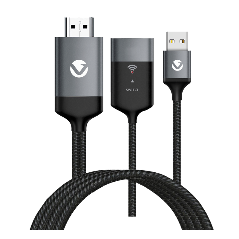 Volkano Pitch series Wired and Wireless Casting cable for Android and iOS