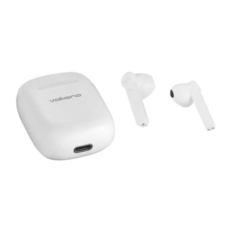 Volkano Buds X Series True Wireless Earphones + Charging Case - White