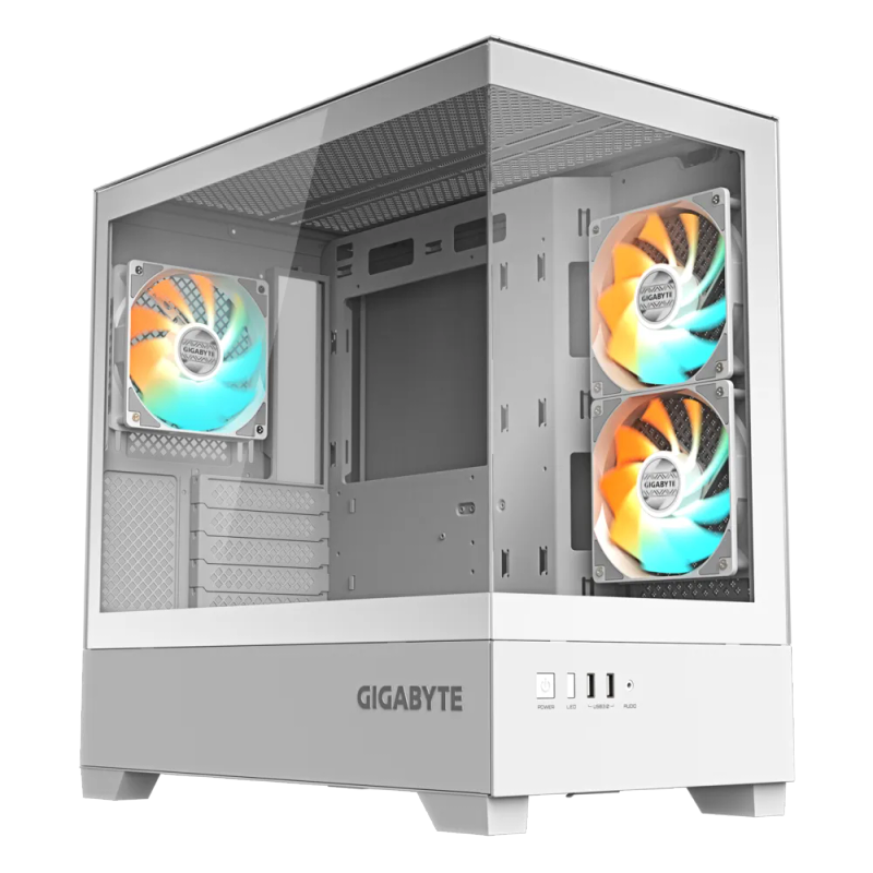 Gigabyte C201 Panoramic Ice PC Case - Mid Tower