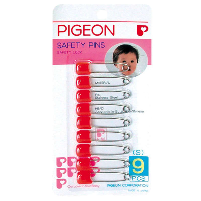 Pigeon - Safety Pins 9pcs/Card