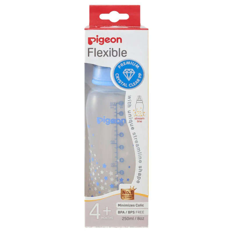 Pigeon Flex Bottle Std Neck 250ml, Blue