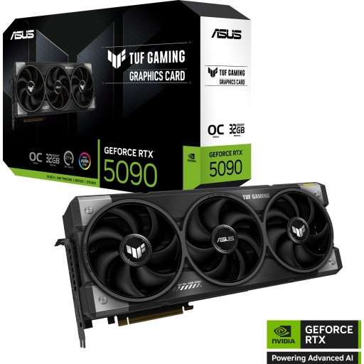 Asus GeForce RTX 5090 TUF Gaming OC Edition 32GB GDDR7 512-Bit PCIe 5.0 Desktop Graphics Card