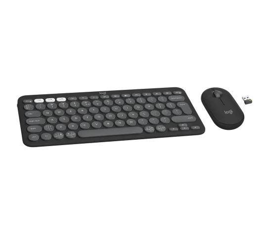 Logitech Pebble 2 Tonal Graphite Wireless Keyboard &amp; Mouse Combo