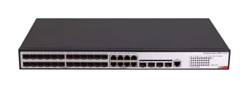 Hikvision 24 GE SFP, 8 GE RJ45, 4 10G SFP, Smart L2+ Switch