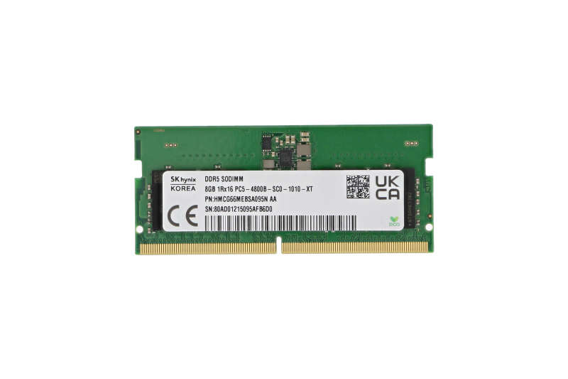 8GB SK Hynix, DDR5-5600MHz, 262 PinS, 1Rx16, PC5-5600B, 1.1V. Notebook
