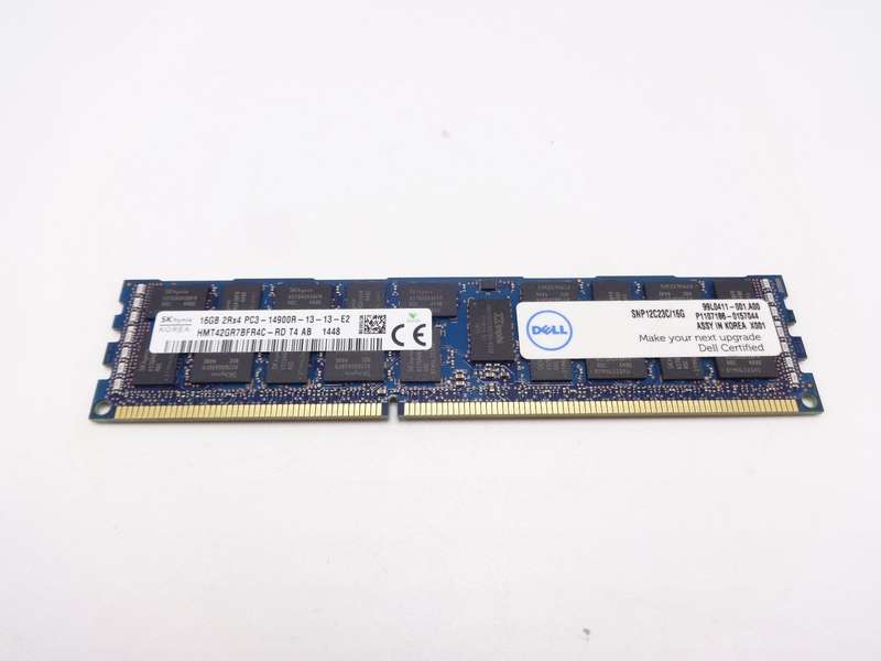 16GB Sk-Hynix/Dell, PC3-14900 CL13 ECC Registered Dual Rank DDR3 (1866