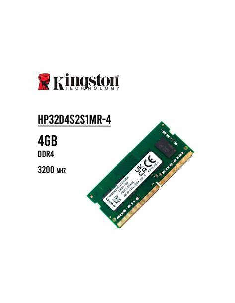 4GB Kingston, DDR4-3200Mhz, PC4-25600, CL22, 1.2V, SODIMM, Laptop Memory