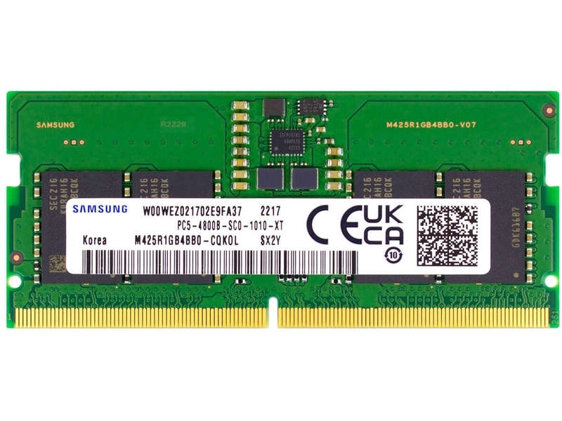 8GB Samsung DDR5 (4800Mhz), 1Rx16, PC5-38400, SODIMM Laptop Memory Module