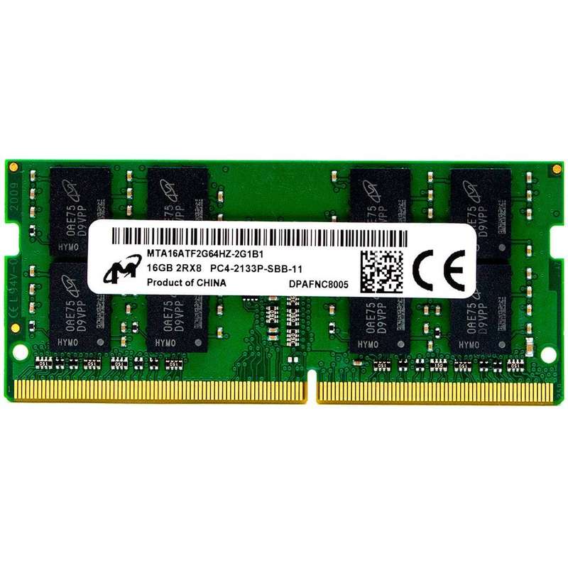 16GB Micron, DDR4 (2133MHz), PC4 2Rx8, SODIMM RAM Memory Module (Lapto