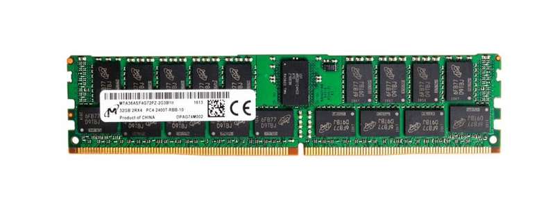 32GB Micron, PC4-19200, DDR4-2400T-R, 2RX4, CL17, 288-PIN, 1.2V, ECC R