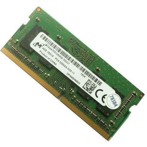 4GB Micron, DDR4-3200Mhz, PC4-25600, 1.2V, 1Rx16, SODIMM, Laptop Memor