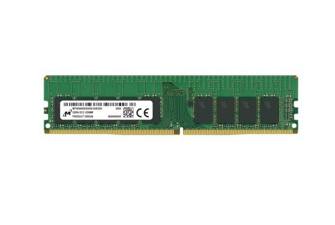 16GB Micron, DDR4-3200, ECC Registered, UDIMM, 1Rx8, CL22, 1.2V, Serve