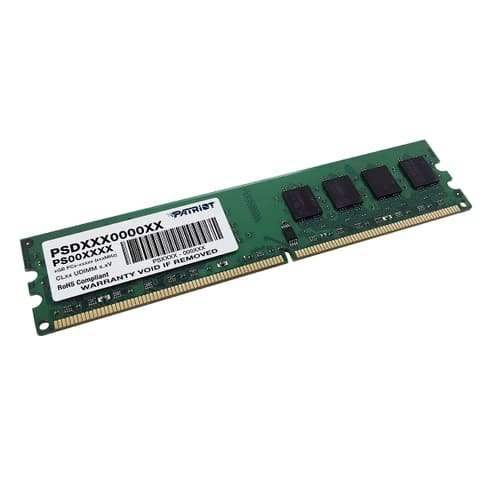 2GB Patriot, DDR2-800Mhz, PC2-6400 CL6, Desktop Memory Module