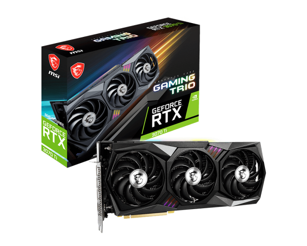 MSI GeForce RTX 3070 Ti GAMING X TRIO 8G 8GB GDDR6X 256-bit PCIe 4.0 Desktop Graphics Card Retail...