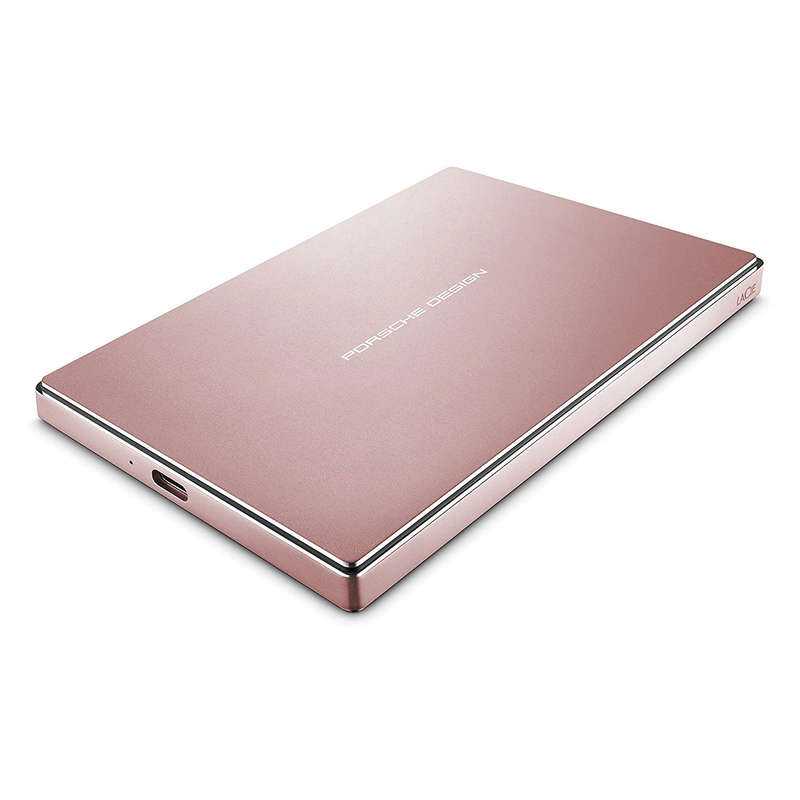2TB LaCie Porsche Design USB-C Portable External HD Rose Gold  (Incl: