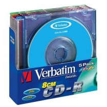 Verbatim 8cm CD-R, 210MB, 4-pack Jewel Case