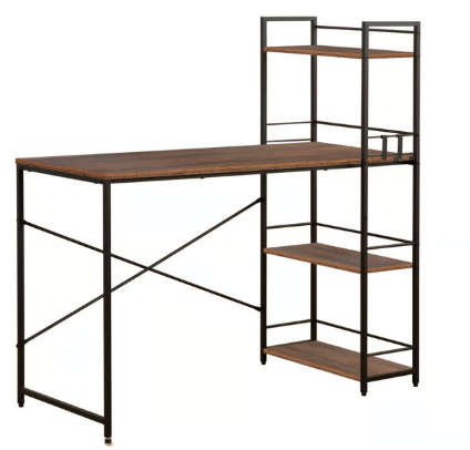 Everfurn Regal Desk Dark Oak