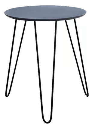 Everfurn Juniper Coffee Table - Grey and Black Frame