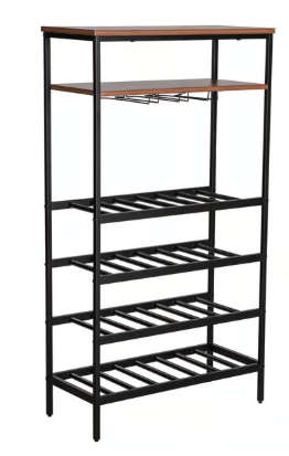 Everfurn Symphony Wine Rack Steel Frame Adjustable Feet