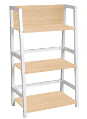 Everfurn Orchid Bookshelf with Powder Coated Steel Frame