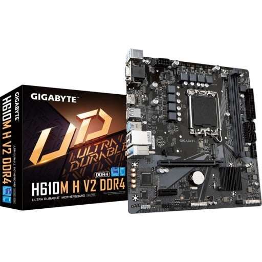 Gigabyte H610M H V2 DDR4 Intel H610 LGA 1700 Desktop Motherboard
