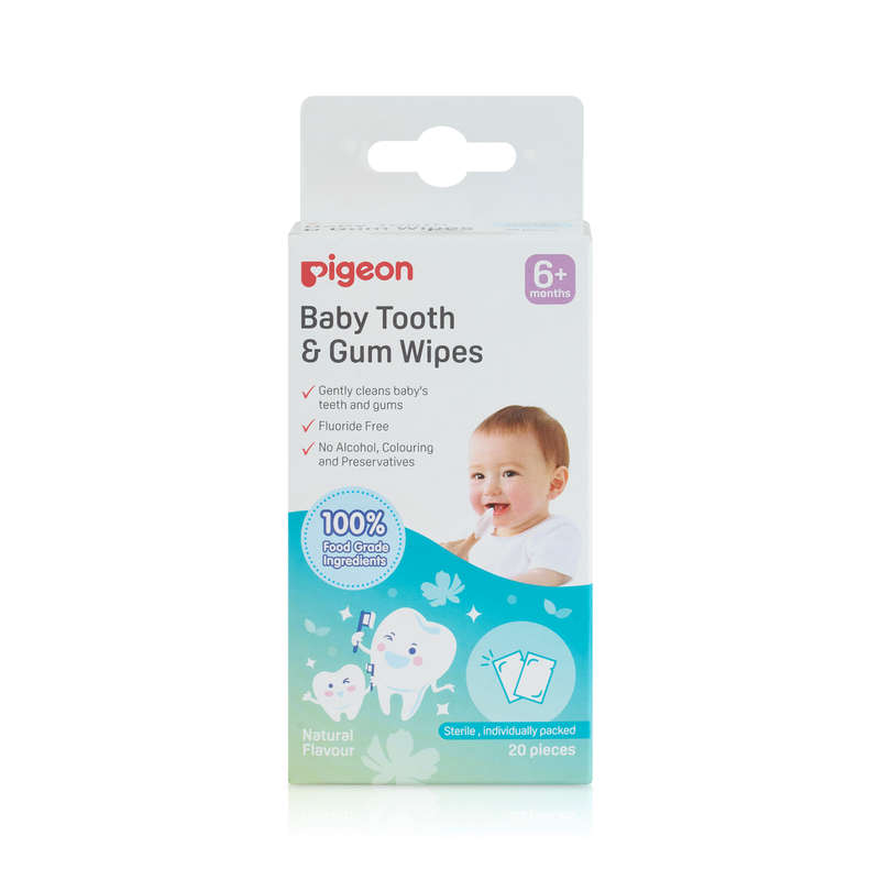 Pigeon - Baby Tooth &amp; Gum Wipes Natural 20s