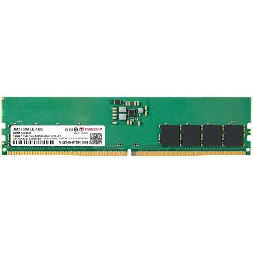 Transcend JetRam 16GB (1x8GB) DDR5-5600 CL46 1.1V Green Desktop Memory