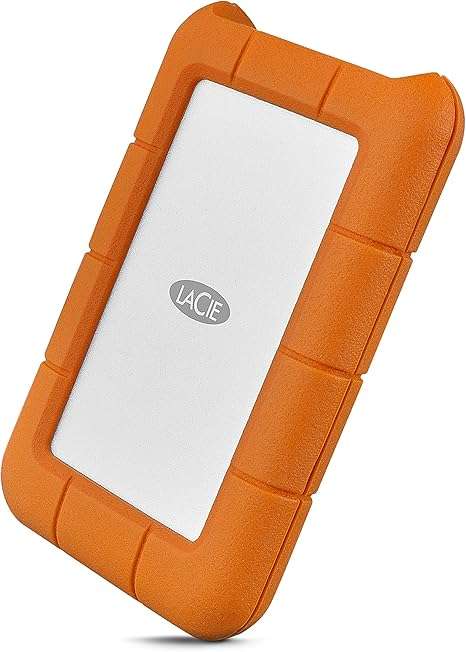 2TB LaCie, 2.5" USB 3.1 Gen 1 Type-C Rugged Secure Portable Hard Drive