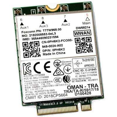 Dell Latitude Snapdragon X20 LTE 4G, T77W968, DW5821e, Network Card