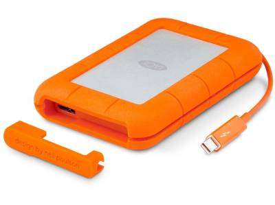 LaCie Rugged 1TB Thunderbolt and USB 3.0 external Mobile SSD Drive