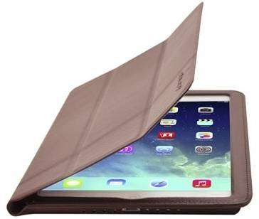 Cirago iPad Air  Leather  Slim-Fit  3-Fold Grame  Suede Lining Brown