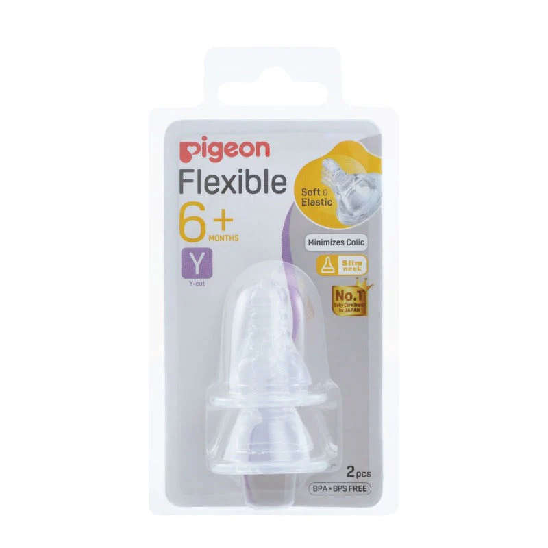Pigeon Flexible Slim Neck Nipple Y 2 Piece